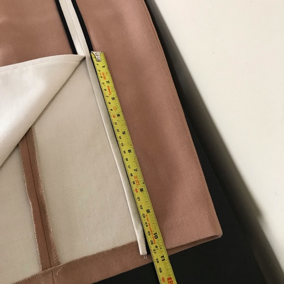 Zara Tan Midi Skirt | Side Slit | Mod Stripe - Picture 9 of 9